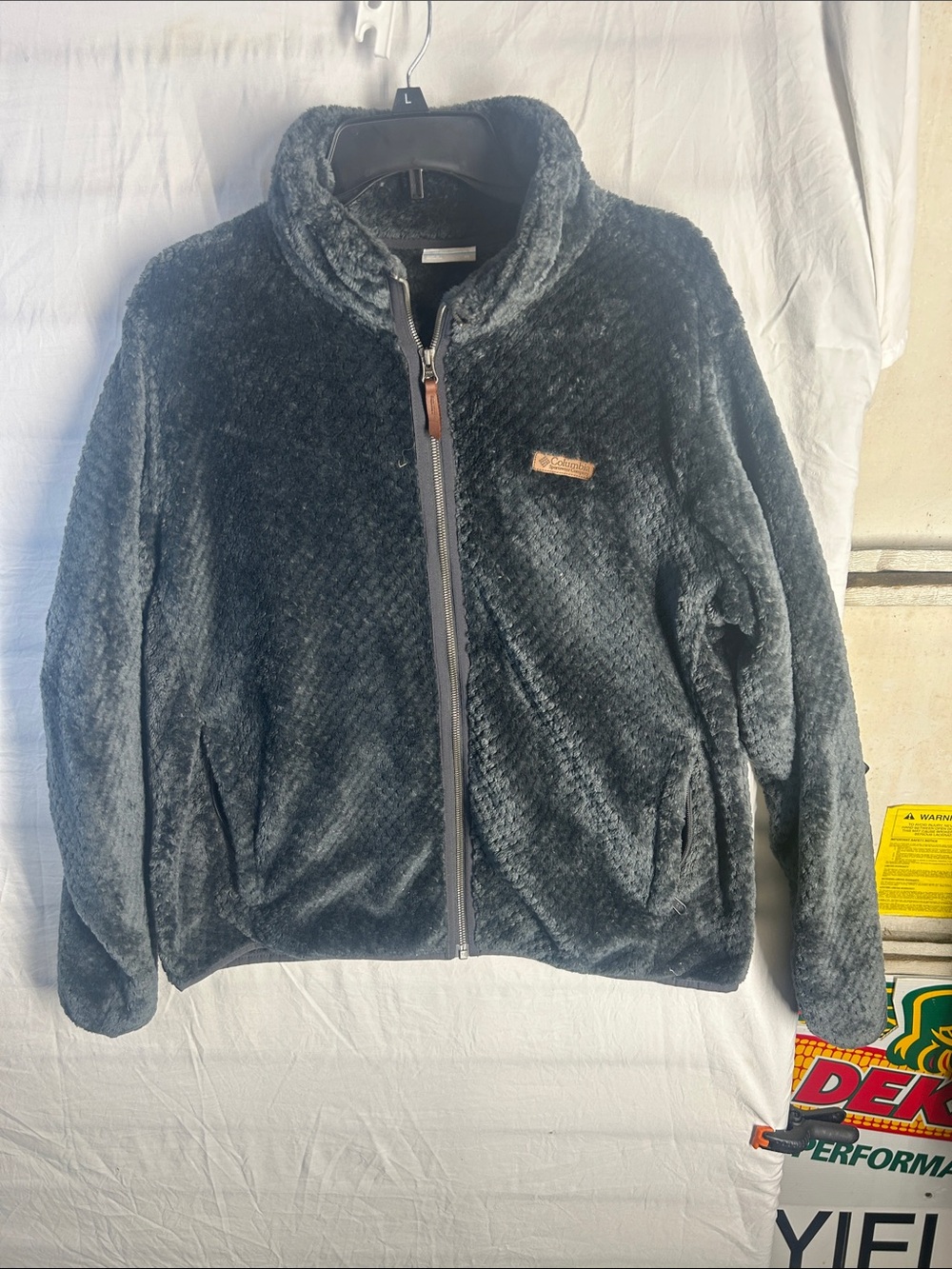 Columbia Women's Plush Full-Zip Jacket - Charcoal Gray